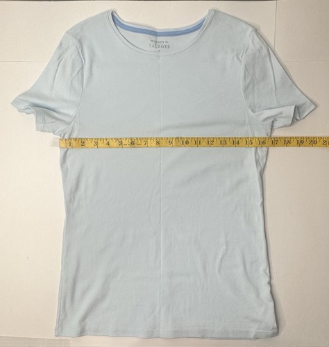 Talbots Tee Women’s Size Medium Baby Blue Short Sleeve Casual Vacation Light - Picture 5 of 8