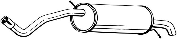 BOSAL 278-999 End Silencer for SKODA