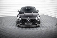 Front Ansatz FüR Mercedes-Amg A35 W177 FL Schwarz Spoilerlippe Spoilerschwert