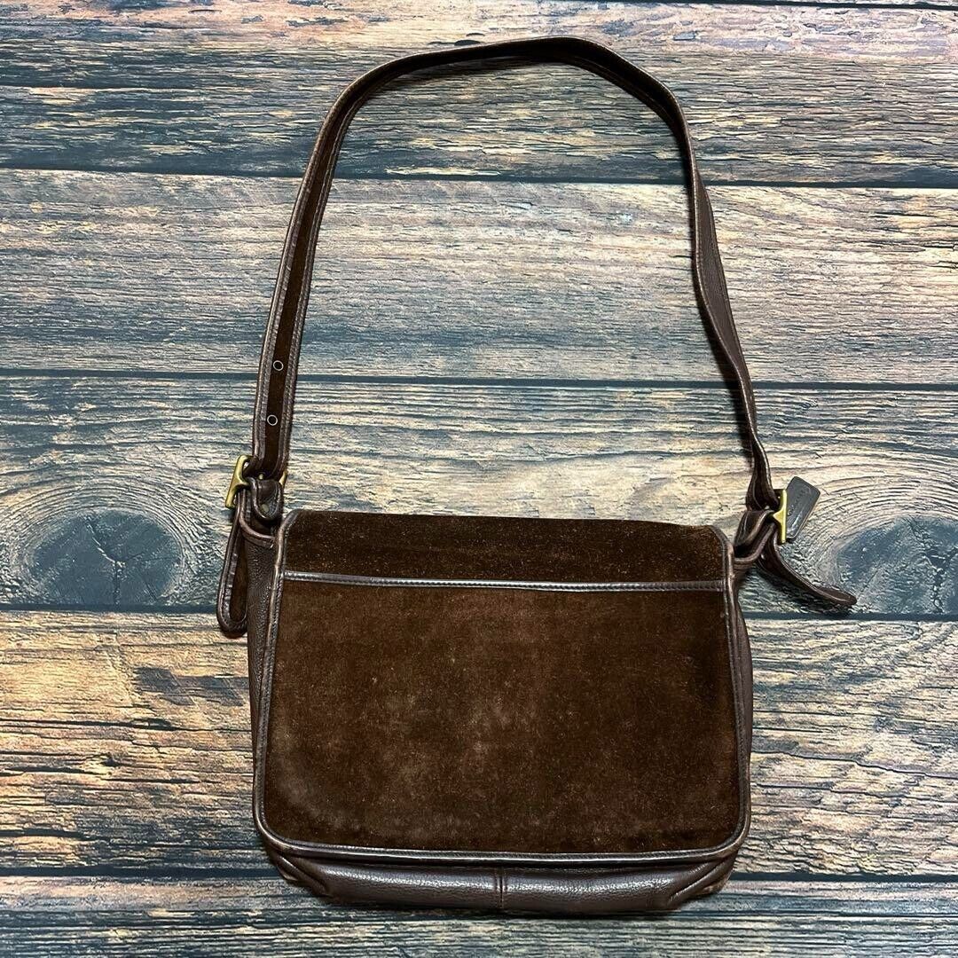 COACH Old Berkeley Messenger Field Bag Suede 5284 Brown COACH Old Berkeley Messenger Field Bag Suede 5284 Brown
