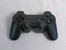 PS3 Wireless Game Controller Aftermarket Black Plastic Tested Works Open Box New