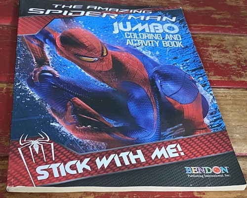 The Amazing Spider-Man Jumbo Coloring And ActivityBook Bendon Very Good 2012 - Picture 4 of 10