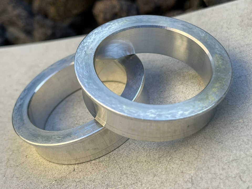 Reductor de auriculares de aluminio de 1-1/4" a 1" antiguo vintage nuevo stock de 1 1/4 pulgada a 1 pulgada Foto 2 de 4