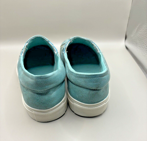 Corral Handcrafted Boot Co Teal/Pink Glitter Inlay Slip-On Size 6 Unique - Picture 12 of 15