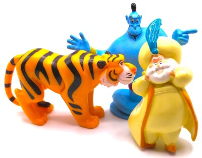 RAJAH & GENIE & SULTAN Figure Set ALADDIN Walt Disney Movie PVC TOY ...