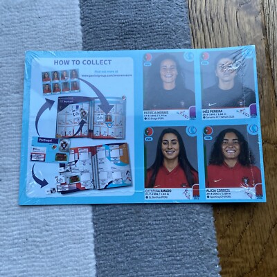 Panini UEFA Womens Euro 2022 26 Portugal Team Sticker Set Sealed Update Rare Wow