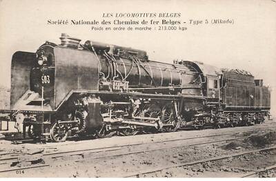 MIKI-AP7-057- SOCIETE NATIONALE DES CHEMINS DE FER BELGES LOKOMOTIVE ZUG