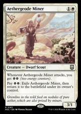 NM-Mint, English MTG Regular Aethergeode Miner Commander: Modern Horizons 3 Magi