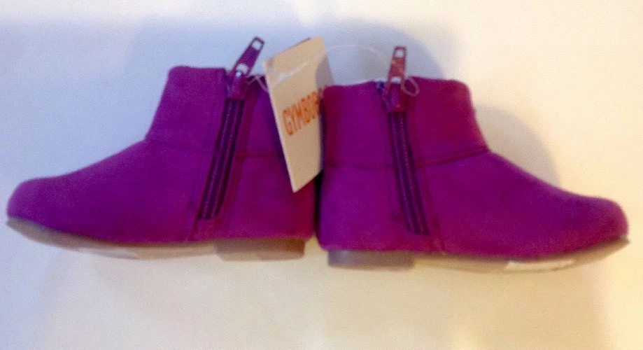 NWT Gymboree Toddler Girl Purple Faux Suede Short Boots SZ 04 *38 - Image 2 of 4