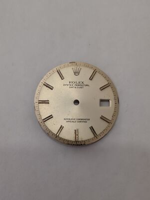 ROLEX OP DATEJUST DIAL FOR 36mm 1601 FOR PARTS OR REPAIRS-FAIR CONDITION