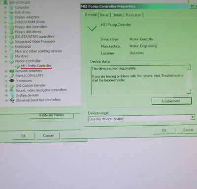 Motion Engineering A014-0003 rev 4 MEI PC/DSP rev c3 getestet