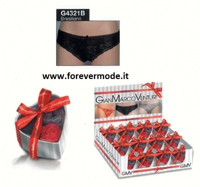 3 Brazilian Briefs For Women Gian Marco Venturi In 3 Colors All Lace Art G4321B