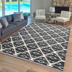 9807 Afghan Kilim Gray Boho Bedroom Rug Hand Knotted Wool Tribal Turkish Rug 6x8 Ebay