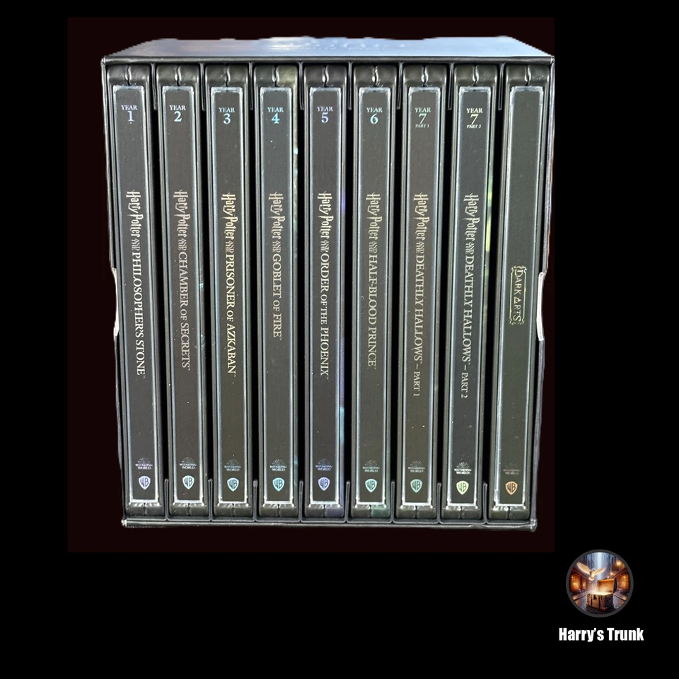 Harry Potter Dark Arts Steelbook 8 Movie Collection, 4K Ultra HD & Blu-ray-New - Image 2 of 4