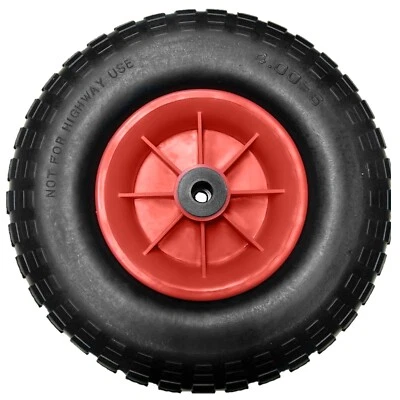 KETO PLASTICS 12" Puncture Proof PLASTIC 4.00 - 6 Sack Truck Trolley Wheel Barrow 1/2" BORE