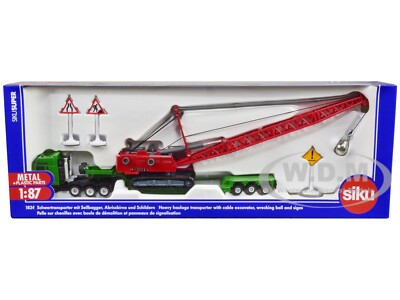 HEAVY HAULAGE TRANSPORTER & LIEBHERR CABLE EXCAVATOR 1/87 (HO) BY
