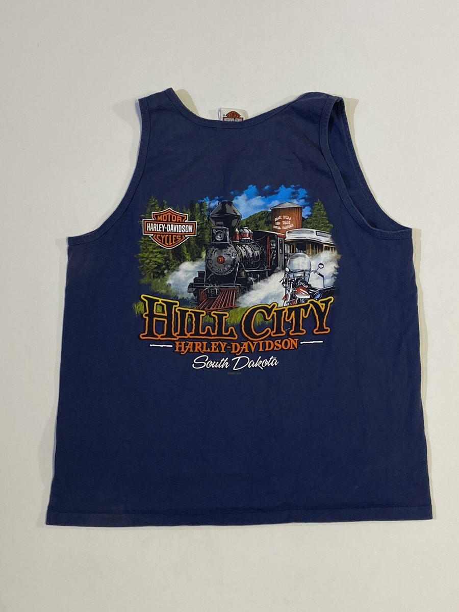 Harley Davidson Womens Blue Tank Top Break Loose South
