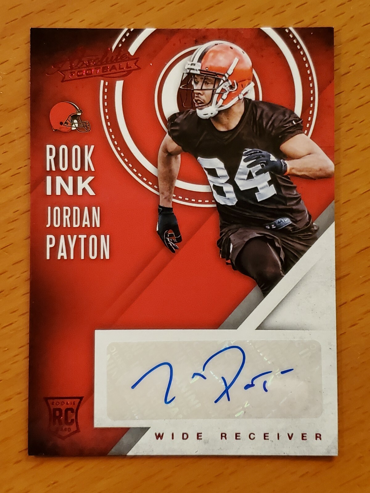 Jordan Rook Ucla 2016 Panini Absolute - ROOK Ink Jordan Payton #27 Red (AU, RC) for sale ...