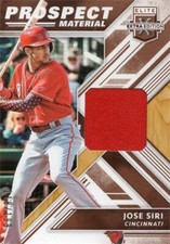Jose Siri relic jersey patch baseball card 2018 Panini Elite Extra Prospect PMJO