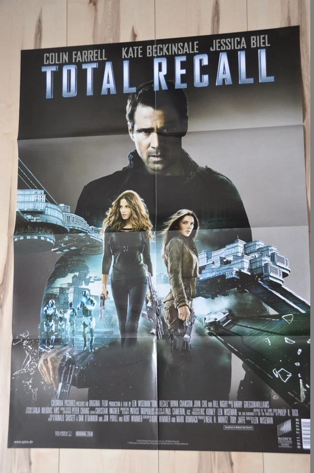 Filmposter Filmplakat DIN A1 - Total Recall ( Remake ) Colin Farrell - Neu