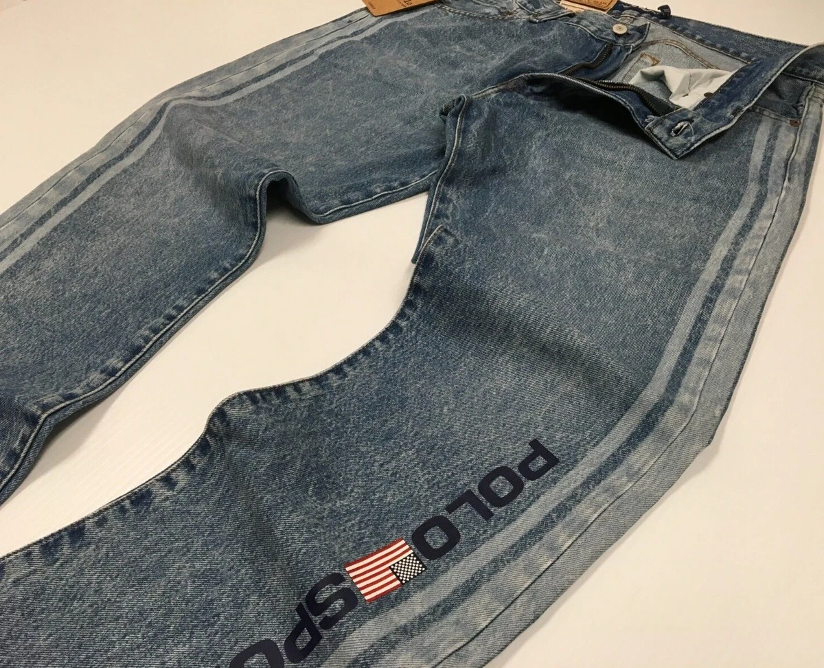 Polo Sport Ralph Lauren American Flag Retro Logo Jeans Slim