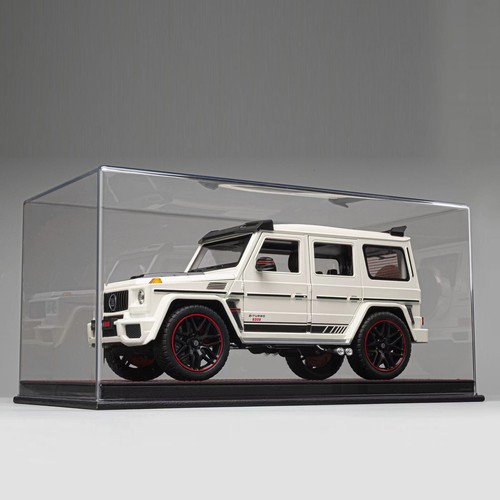 Diorama Acrylic Show Case Display Case With PU Leather Base For 1/18 Car ModelCl - Picture 15 of 19