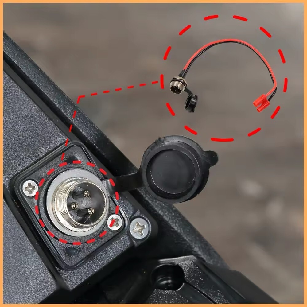 Charging Socket GX16 3-Pin for INOKIM OXO OX 60V Charge Plug Electric Scooter