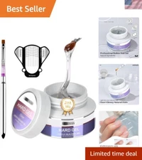 Ultimate Hard Builder Gel - 2oz Clear Sculpting Solution for Nail Enthusiasts