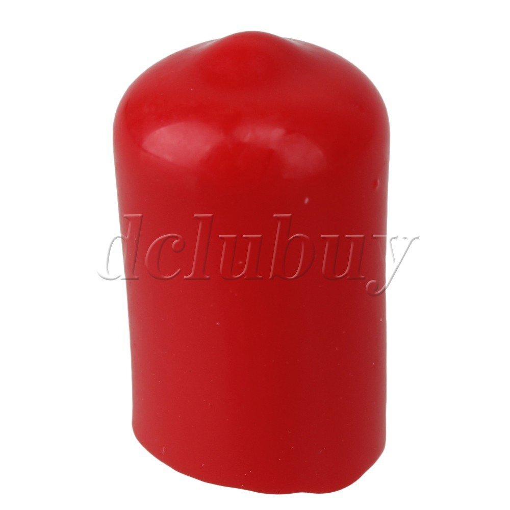 50 x Soft Rubber Hose End Blanking Caps Screw Thread Guard Cover Red