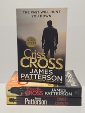 James Patterson Alex Cross Large PBs x 3 Deadly Cross, Criss Cross, Cross Countr