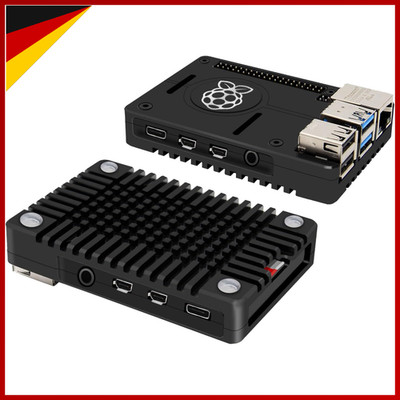 Gehäuse Aluminium CNC Kühlkörper für Raspberry Pi 4 Modell B 2-8 GB