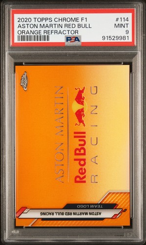 2020 TOPPS CHROME FORMULA 1 #114 ASTON MARTIN RED BULL RACING 23/25 PSA 9
