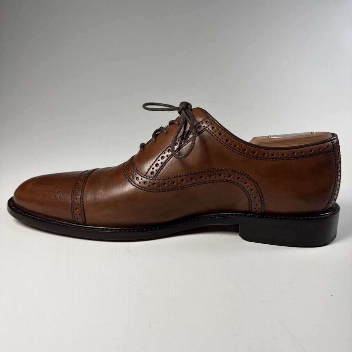 Johnston & Murphy J&M 1850 Wingtip Oxfords Men 8.5M Tan Leather Lug Sole Classic Johnston & Murphy J&M 1850 Mens 12M Tan Suede | Mercari main image 4