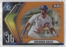 2022 Bowman Chrome Scouts Top 100 Orange Refractor 23/25 Brennen Davis 0nr3