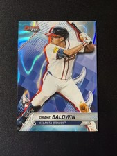 Drake Baldwin 2025 Bowman's Best Aqua Lava Refractor /199 #60 RC Atlanta Braves