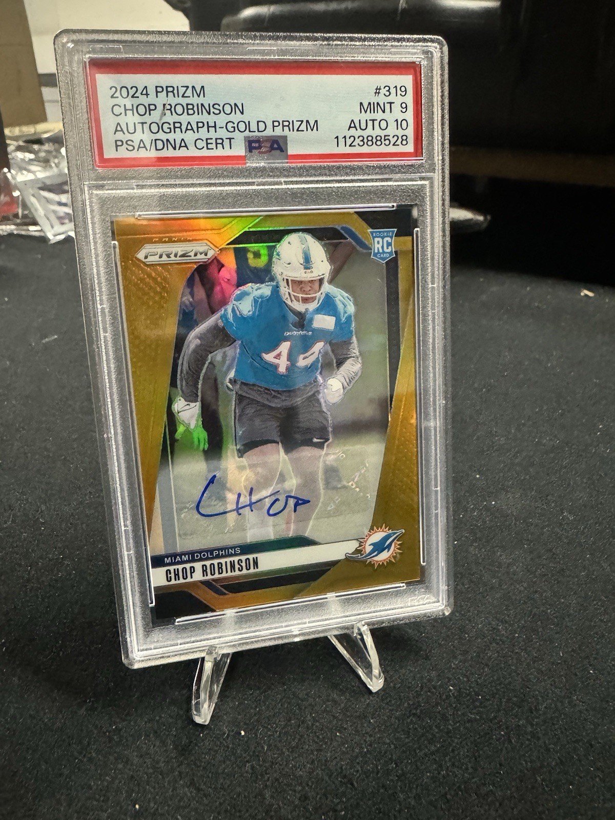 2024 Prizm CHOP ROBINSON Autograph Gold Prizm TRUE GOLD /10 PSA 9 Auto 10 ROOKIE