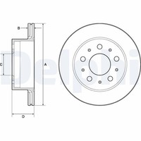 2X Bremsscheibe Delphi BG4796C FüR Fiat CitroËN Peugeot Ducato Opel Movano U9 3
