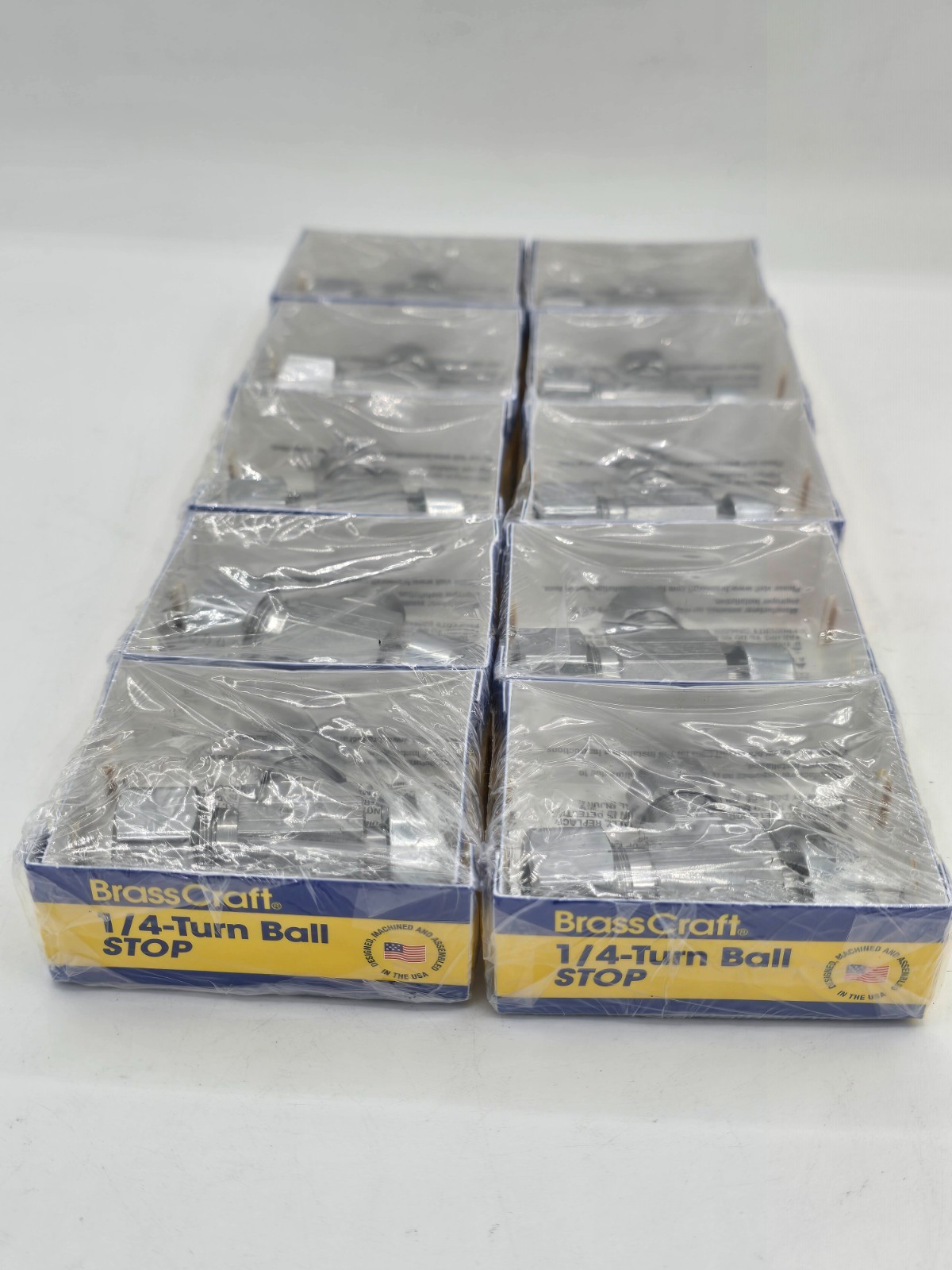 Pack of 10 - BrassCraft KTCR19X C  1/4 Turn Angle Ball Stop  1/2" NOM  X 3/8"OD