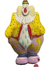 VINTAGE 1983 Small World Imports Clown Bank. EUC.