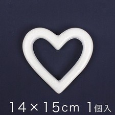 Heart-Shaped Styrofoam Wreath Form, 14 15 cm 1 pc 