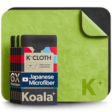 Koala Lens Cleaning Cloth  Japanese Microfiber  Black  Green Pack of 6 