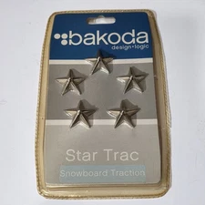 Bakoda Star Trac Snowboard Traction Pad Stomp Pad Chrome Star Studs