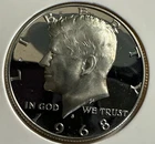 1968 40% Silver Gem BU Proof Kennedy Half Dollar