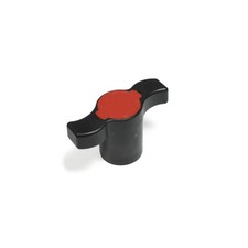 Maniglia a farfalla prolungata in plastica rossa Giacomini R749F