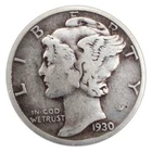 1930-P Mercury Dime VG Very Good 90% Silver