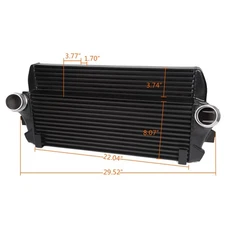 Fit For BMW F01/06/07/10/11/12 Front Competition Intercooler Black US New