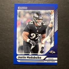 2024 Panini Donruss - Justin Madubuike #49 Blue Press Proof