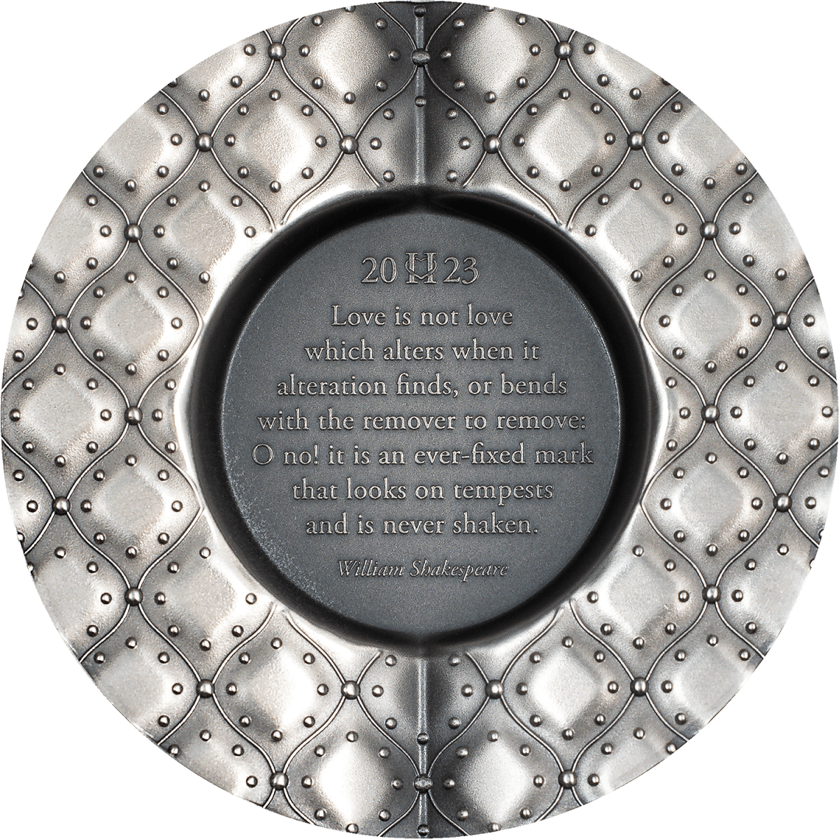 2023 Cook Islands Secret Heart 1oz Silver Antiqued Coin