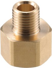 Pressure Washer Connector, M22x1.5 to 9mm M14x1.5 1.14"x1.04", Copper Tone