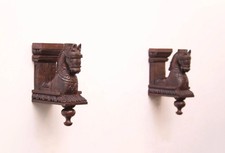 Staffa da parete legno cavallo corbel vintage casa porta arredamento architettura antica